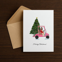 Weihnachtsillustration Feiertagspostkarte