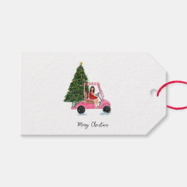 Weihnachtsillustration Geschenkanhänger