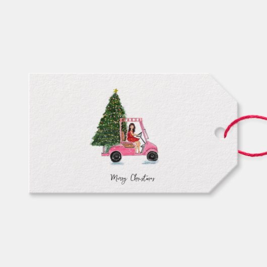 Weihnachtsillustration Geschenkanhänger (Vorderseite (Horizontal))