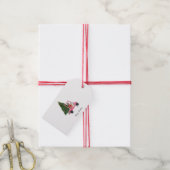 Weihnachtsillustration Geschenkanhänger (Mit Garn)