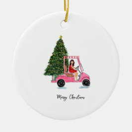 Weihnachtsillustration Keramik Ornament