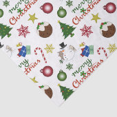 WeihnachtsIllustration Mix Muster Seidenpapier (Detail)