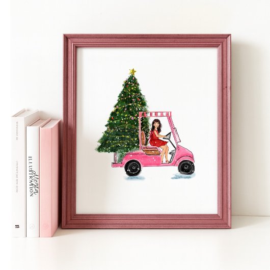 Weihnachtsillustration Poster