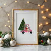 Weihnachtsillustration Poster