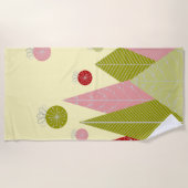 WeihnachtsIllustration Strandtuch (Vorderseite)