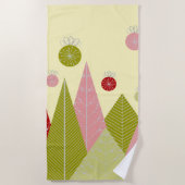 WeihnachtsIllustration Strandtuch (Vorderseite)