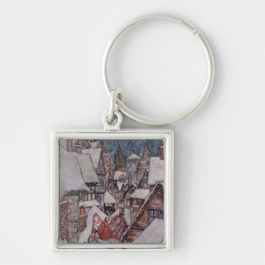 Weihnachtsillustrationen Schlüsselanhänger (Vorne)