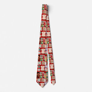 Weihnachtsillustrationen Vintage Holiday Fun Krawatte