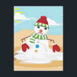 Weihnachtsim Juli Schneemann Feiertagspostkarte<br><div class="desc">" Weihnachtsim Juli Schneemann "" Weihnachtsim Juli Schneemann",  "Weihnachten im Juli",  "Weihnachten im Juli",  "hässliches Weihnachten"" lustiges Weihnachten",  "hässliches Weihnachten",  "lustiges Weihnachten"" Sommerweihnachten"" Sommerweihnachten"" Strandweihnachten",  "schmelzender Schnee",  "schmelzender Schneemann",  Schneemann,  Weihnachten,  Weihnachten</div>