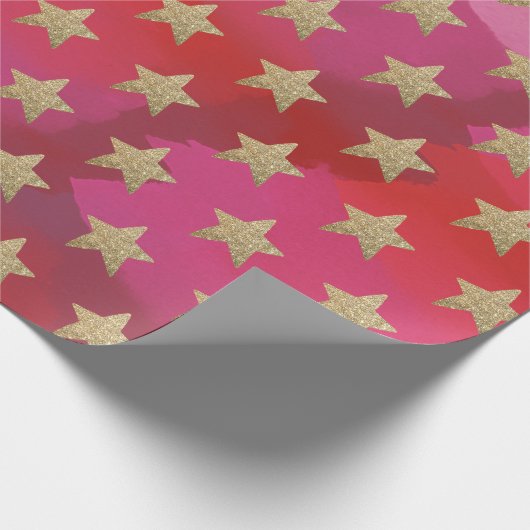 WeihnachtsImitat-Glitzer hat Geschenkpapier (Ecke)