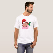 Weihnachtsinformationsmädchen Emoji T-Shirt (Vorne ganz)