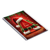 Weihnachtsinitiale A für Feiertagsgeschenke Notizblock (Rechte Seite)