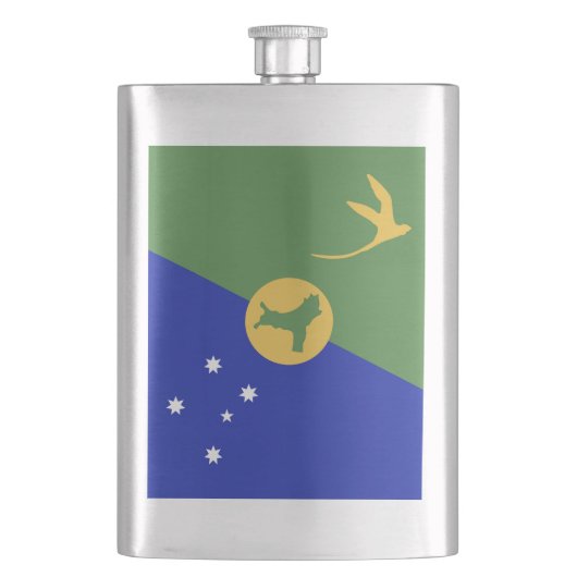 Weihnachtsinsel Flachmann (Vorderseite)