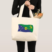 Weihnachtsinsel Flag Totbeutel Jumbo Stoffbeutel (Vorderseite (Produkt))