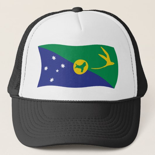 Weihnachtsinsel-Flag Truckerkappe (Vorderseite)