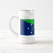 Weihnachtsinsel-Flagge Bierglas (Links)