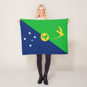 Weihnachtsinsel-Flagge Fleecedecke
