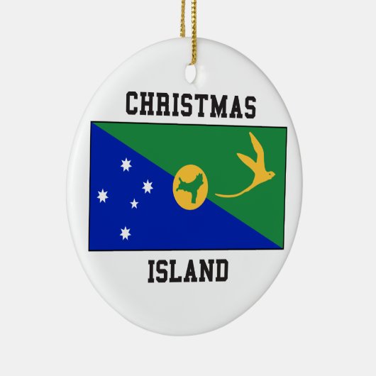 Weihnachtsinsel-Flagge Keramik Ornament (Rechts)