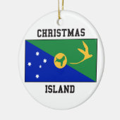 Weihnachtsinsel-Flagge Keramik Ornament (Links)