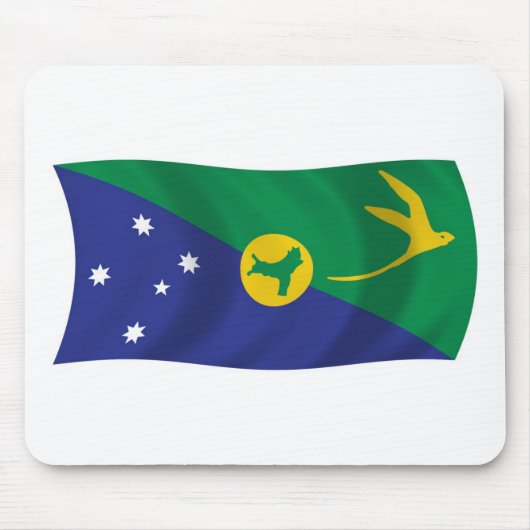 Weihnachtsinsel-Flagge-Mauspad Mousepad (Vorne)