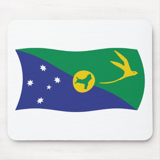 Weihnachtsinsel-Flagge-Mauspad Mousepad (Vorne)