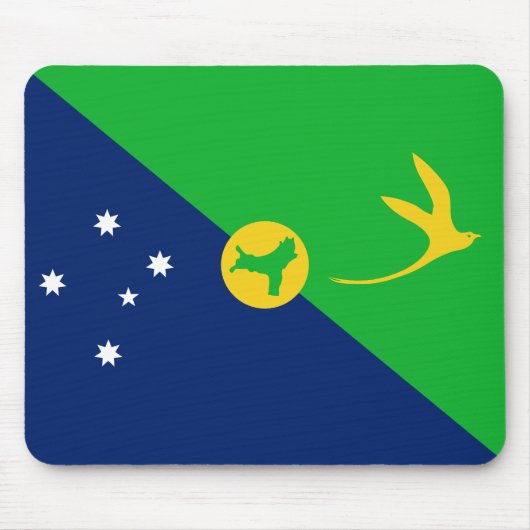 Weihnachtsinsel-Flagge Mousepad (Vorne)