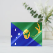 Weihnachtsinsel - Flagge - Postkarte (Stehend Vorderseite)