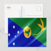 Weihnachtsinsel - Flagge - Postkarte (Vorne/Hinten)