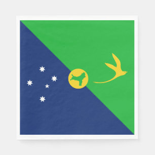 Weihnachtsinsel-Flagge Serviette