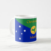 Weihnachtsinsel-Flaggen-Tasse Kaffeetasse (Vorderseite Links)