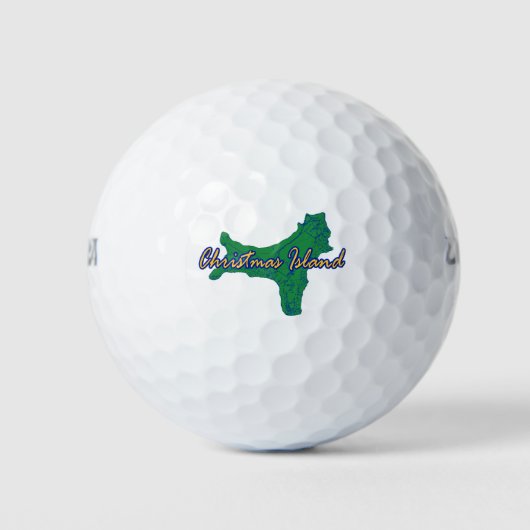 Weihnachtsinsel Golfball (Vorderseite)