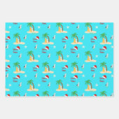 Weihnachtsinsel Hunde Geschenkgutscheine Set von 3 Geschenkpapier Set (Vorderseite)