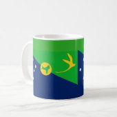 Weihnachtsinsel Keramik Kaffee Tasse (Vorderseite Links)