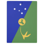 Weihnachtsinsel Klemmbrett (Rückseite)