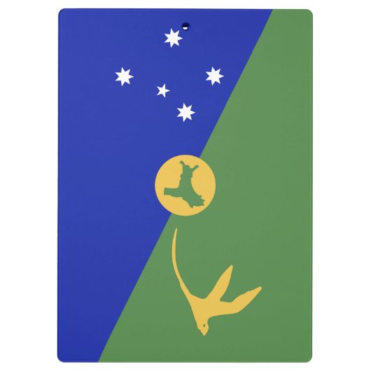 Weihnachtsinsel Klemmbrett (Rückseite)