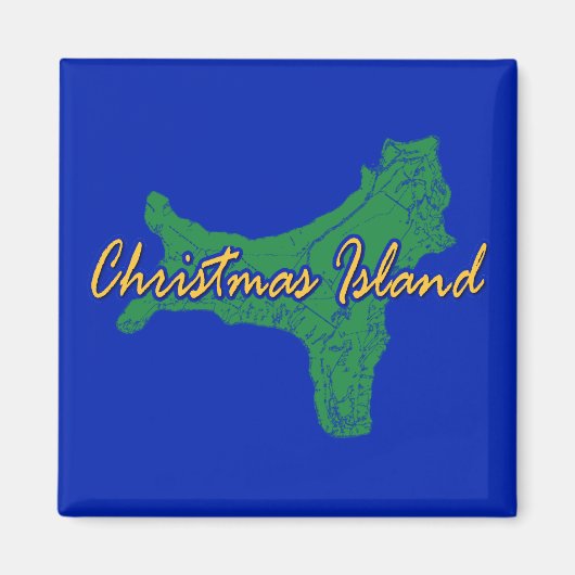 Weihnachtsinsel Magnet (Vorne)