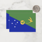 Weihnachtsinsel Mitteilungskarte (Vorderseite/Rückseite Beispiel)