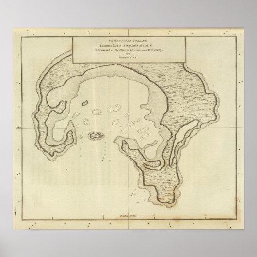 Weihnachtsinsel Poster (Vorne)