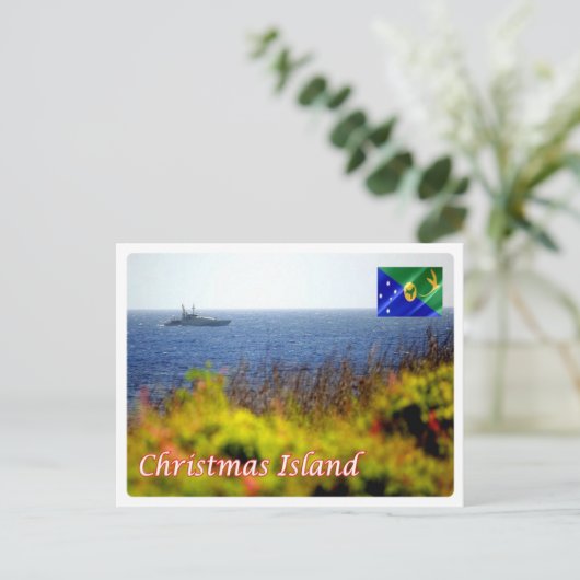 Weihnachtsinsel - postkarte (Stehend Vorderseite)