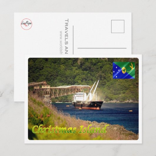 Weihnachtsinsel - postkarte (Vorne/Hinten)