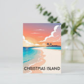 Weihnachtsinsel Reise Postkarte (Stehend Vorderseite)