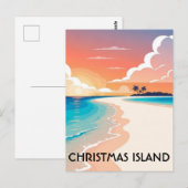 Weihnachtsinsel Reise Postkarte (Vorne/Hinten)