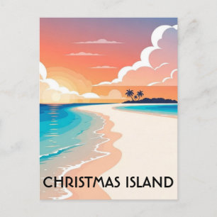 Weihnachtsinsel Reise Postkarte