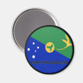 Weihnachtsinsel Roundel-Qualitätsflagge Magnet (Vorderseite/Rückseite)