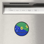 Weihnachtsinsel Roundel-Qualitätsflagge Magnet (In Situ (Geschirrspüler))