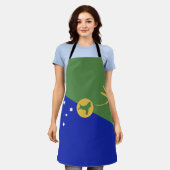 Weihnachtsinsel Schürze (Getragen)