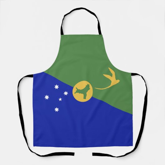 Weihnachtsinsel Schürze (Vorderseite)