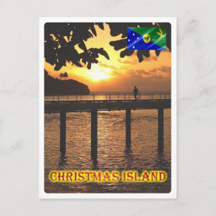 Weihnachtsinsel - Sonnenuntergang - Postkarte