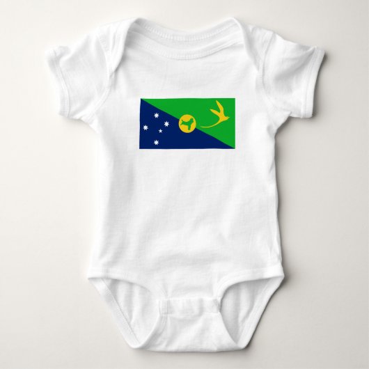 Weihnachtsinselflagge Baby Strampler (Vorderseite)