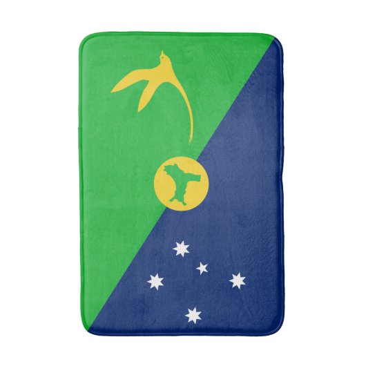 Weihnachtsinselflagge Badematte (Vorderseite Vertikal)